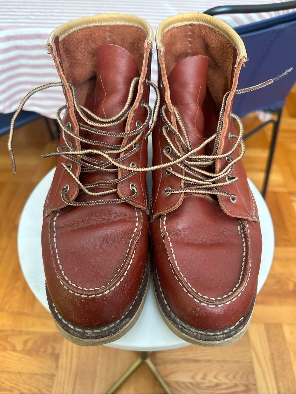 Rare Red Wing Shoes Women’s Moc Toe Leather Boots